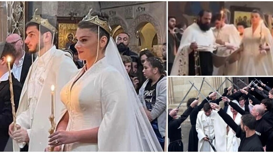 Napoli, matrimonio per Kvaratskhelia: le foto della cerimonia