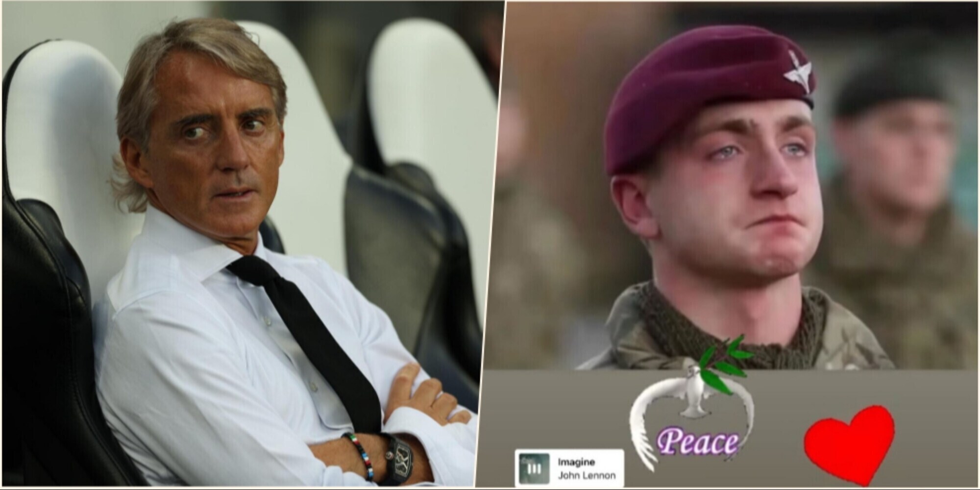 Mancini contro la guerra: il messaggio del ct dell'Arabia