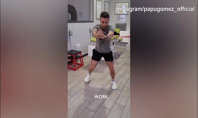 Monza, Gomez si allena duramente in palestra
