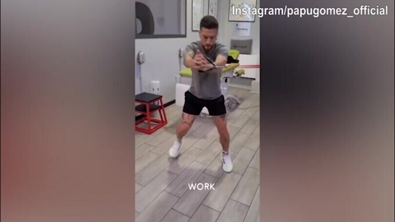 Monza, Gomez si allena duramente in palestra