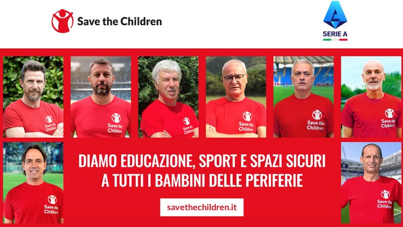 Gli allenatori della serie A per Save the Children