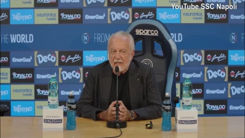 De Laurentiis su Giuntoli: "Il colpo Kvara non è suo"