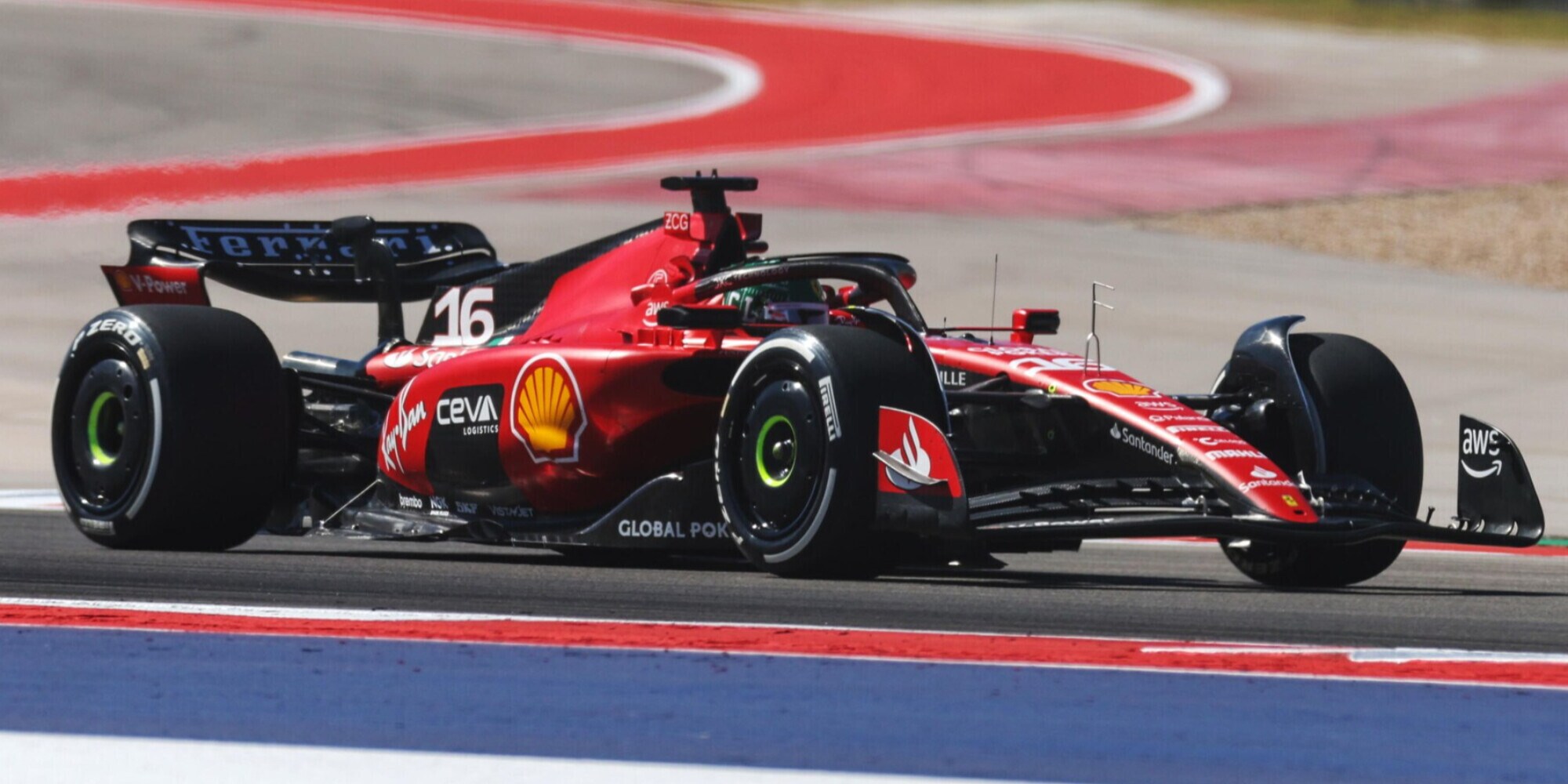 F1, pole super di Leclerc a Austin. Sainz 4°, Verstappen 6°
