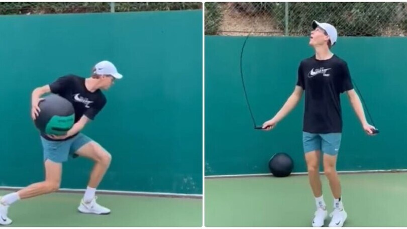 Sinner, duro allenamento per il torneo di Vienna