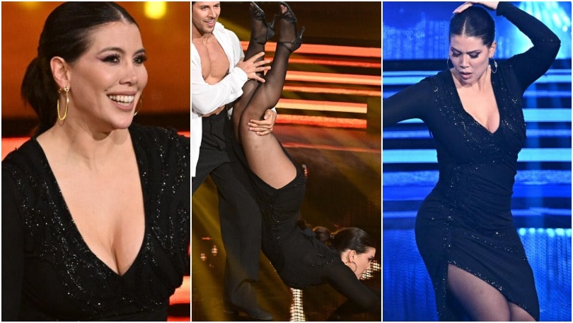 Wanda Nara e il ballo sexy: brividi a testa in giù durante Ballando con le stelle