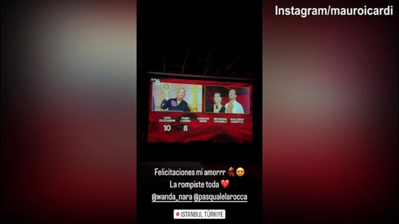 Ballando con le Stelle, Wanda Nara incanta e Icardi assiste da casa