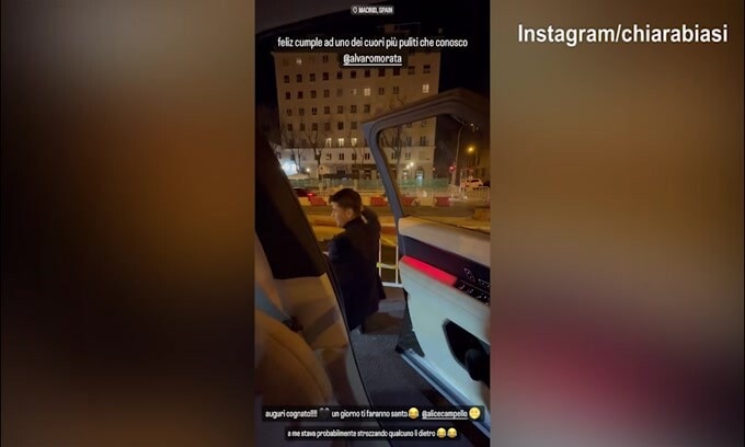 Compleanno Morata, gli auguri di Chiara Biasi