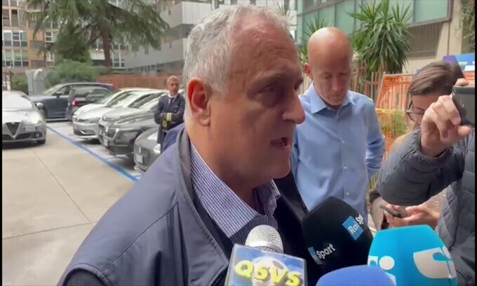 Lotito: "Immobile sta bene, è il capitano e punto di riferimento"