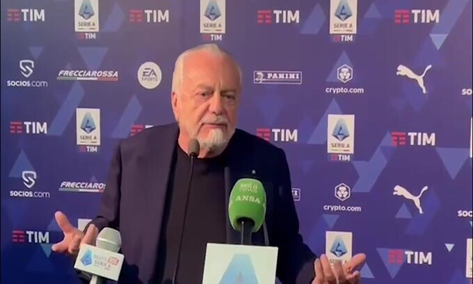 De Laurentiis, attacco sui diritti tv: "Così non si fa il bene del calcio"
