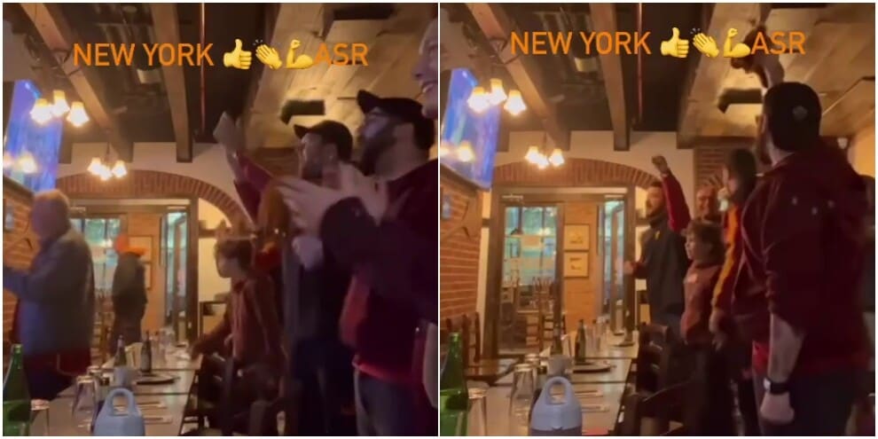 La festa del Roma Club New York al gol di El Shaarawy al Monza
