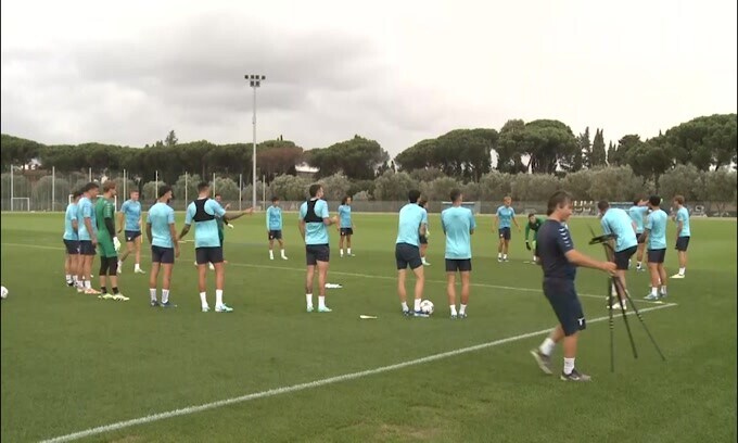Lazio, allenamento a Formello: testa al Feyenoord