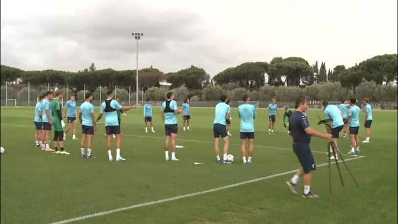 Lazio, allenamento a Formello: testa al Feyenoord