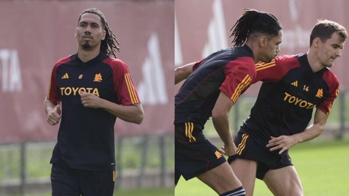 Roma, sorriso Smalling: guarda come si allena