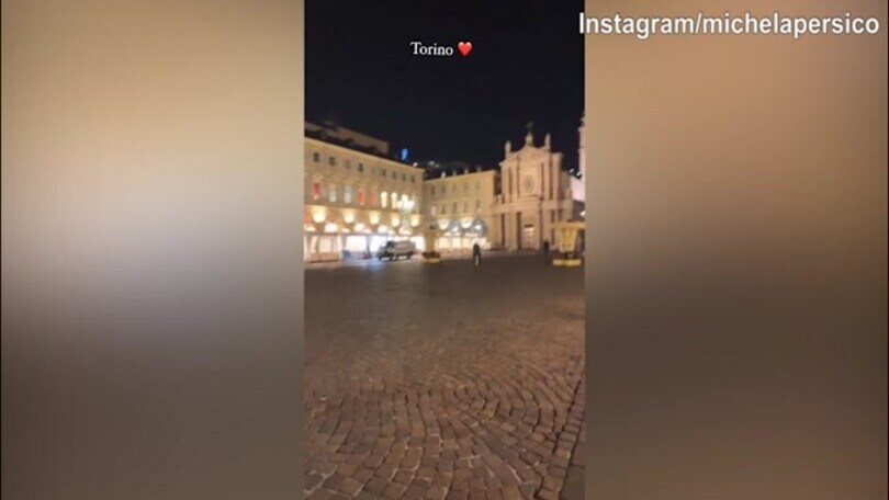 Michela Persico e Daniele Rugani mano nella mano a Torino