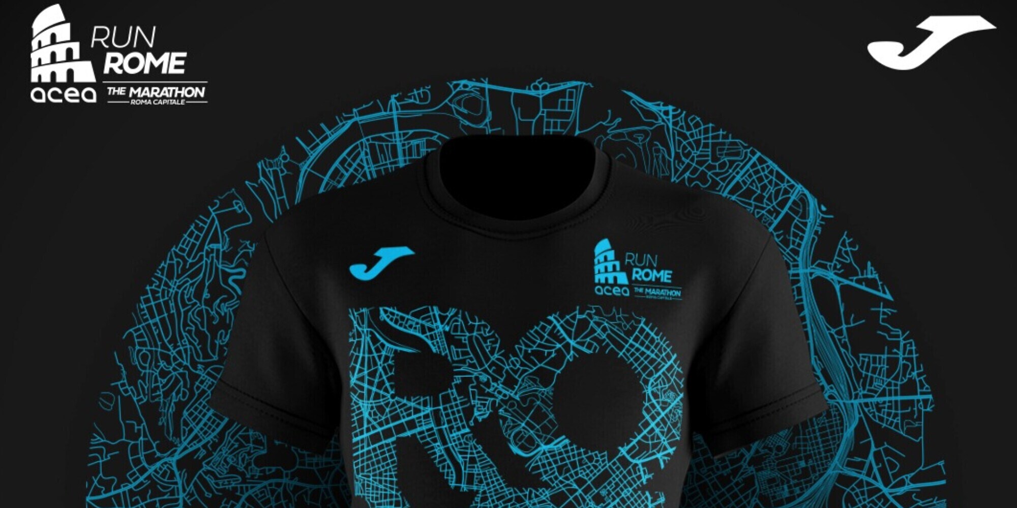 T-shirt FINISHER di Acea Run Rome The Marathon 2024, per correre sui tetti di case antiche