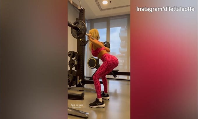Duro lavoro in palestra per Diletta Leotta