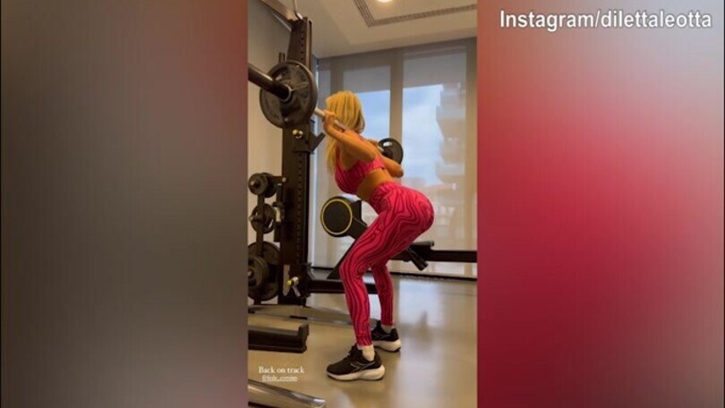 Duro lavoro in palestra per Diletta Leotta