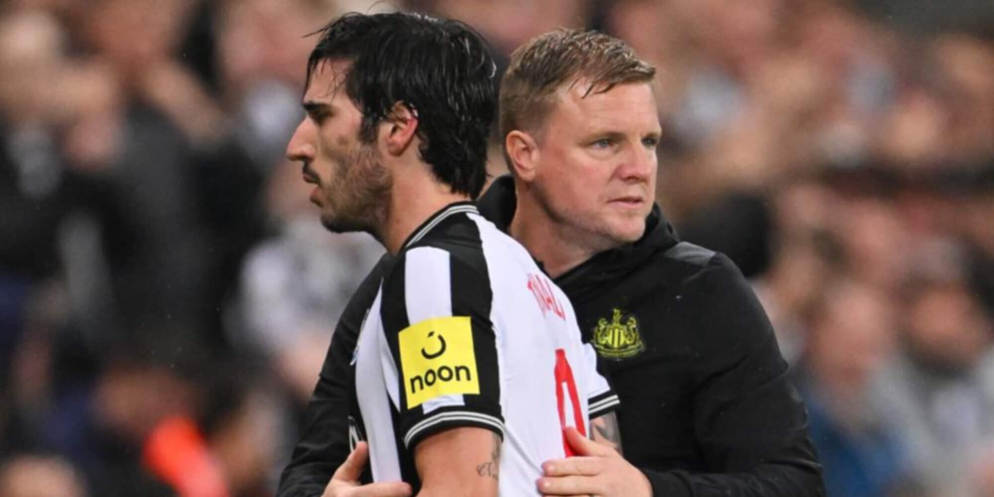 Clamoroso Howe: "Tonali può giocare Wolverhampton-Newcastle". Il motivo