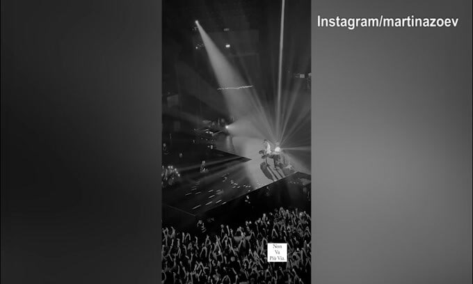 Ariete al Forum, lady Bonucci assiste al concerto
