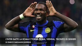 L'Inter batte la Roma e torna prima. Trionfo di Sinner a Vienna