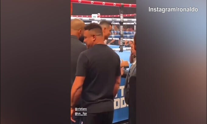 Fury contro Ngannou: da CR7 a Figo passando per Ronaldo, quanti vip!