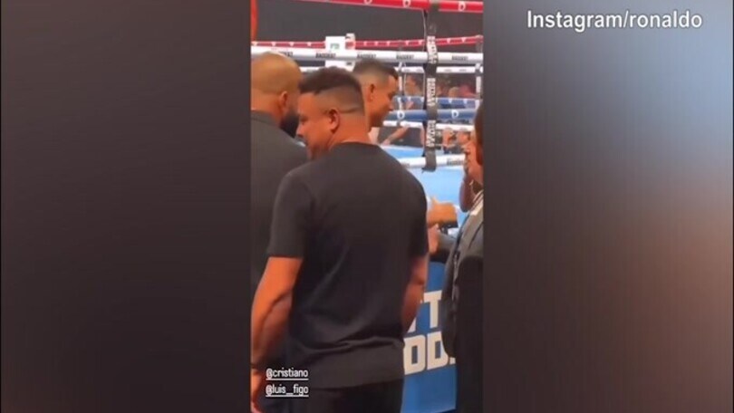 Fury contro Ngannou: da CR7 a Figo passando per Ronaldo, quanti vip!