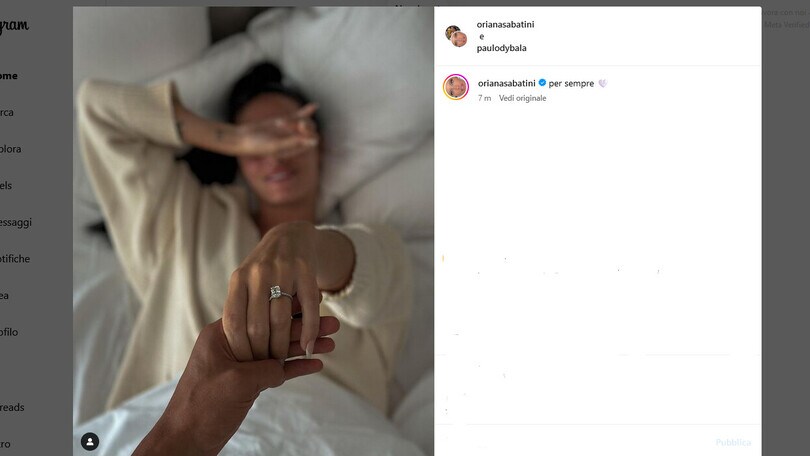 Dybala, proposta di matrimonio e super anello per Oriana