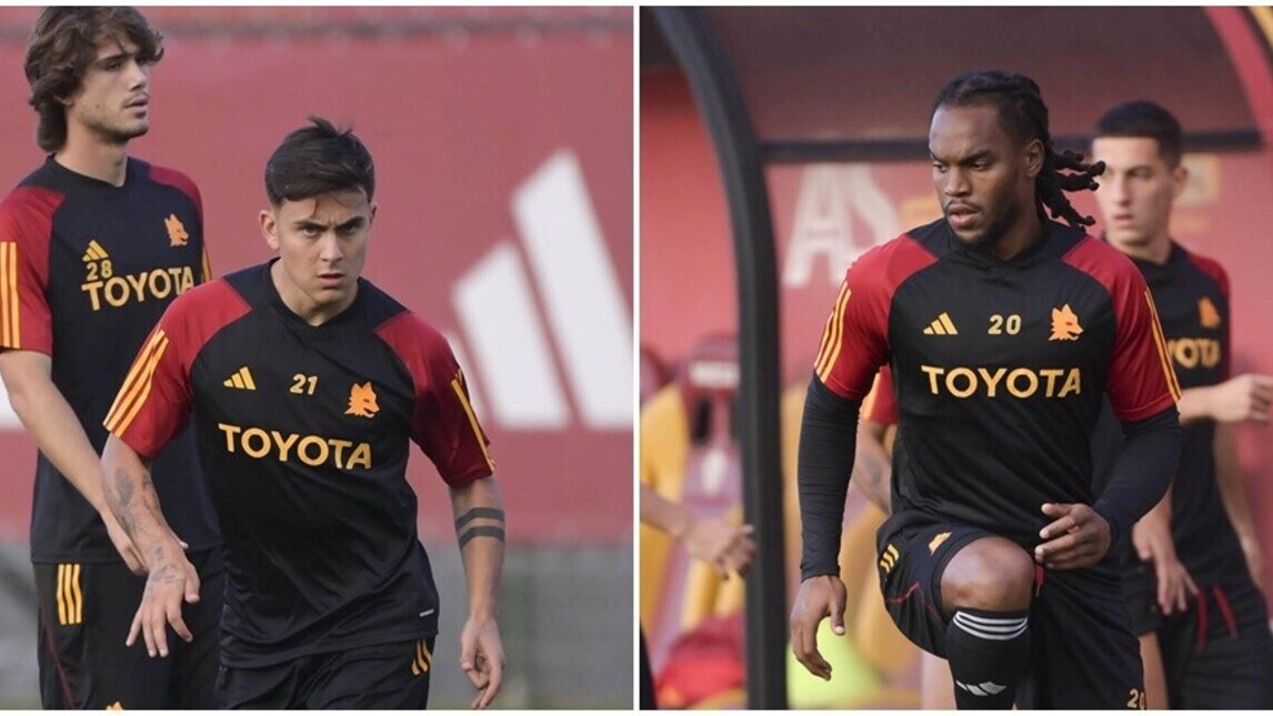 Roma, Dybala e Renato Sanches corrono verso il Lecce