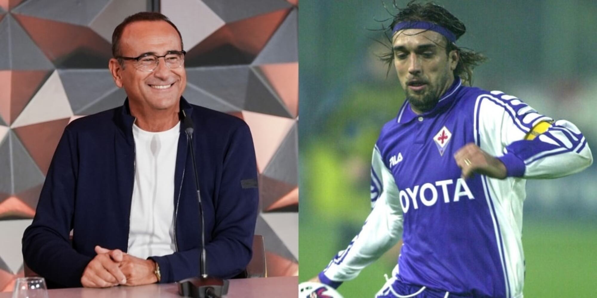 Carlo Conti: "I tifosi della Fiorentina diranno sempre grazie a Batistuta"