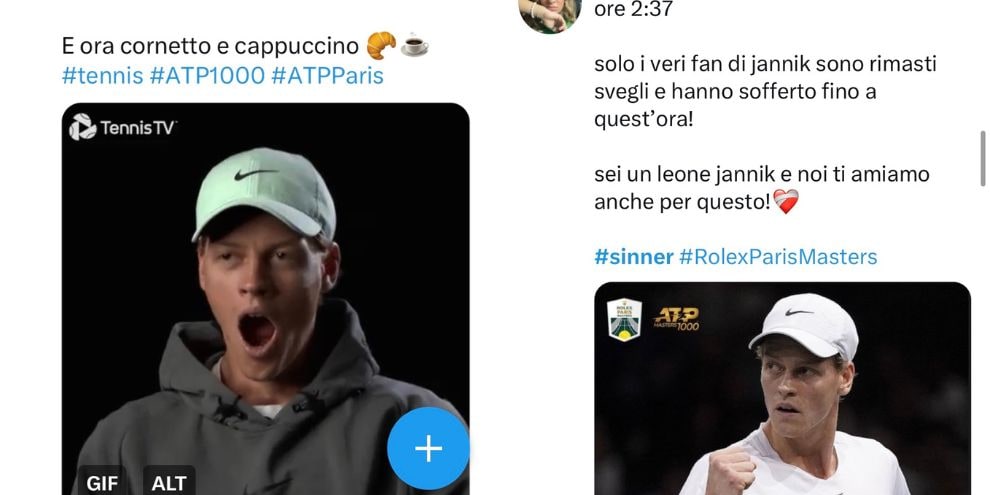 Il trionfo di Sinner in piena notte tra ironie social e bufera