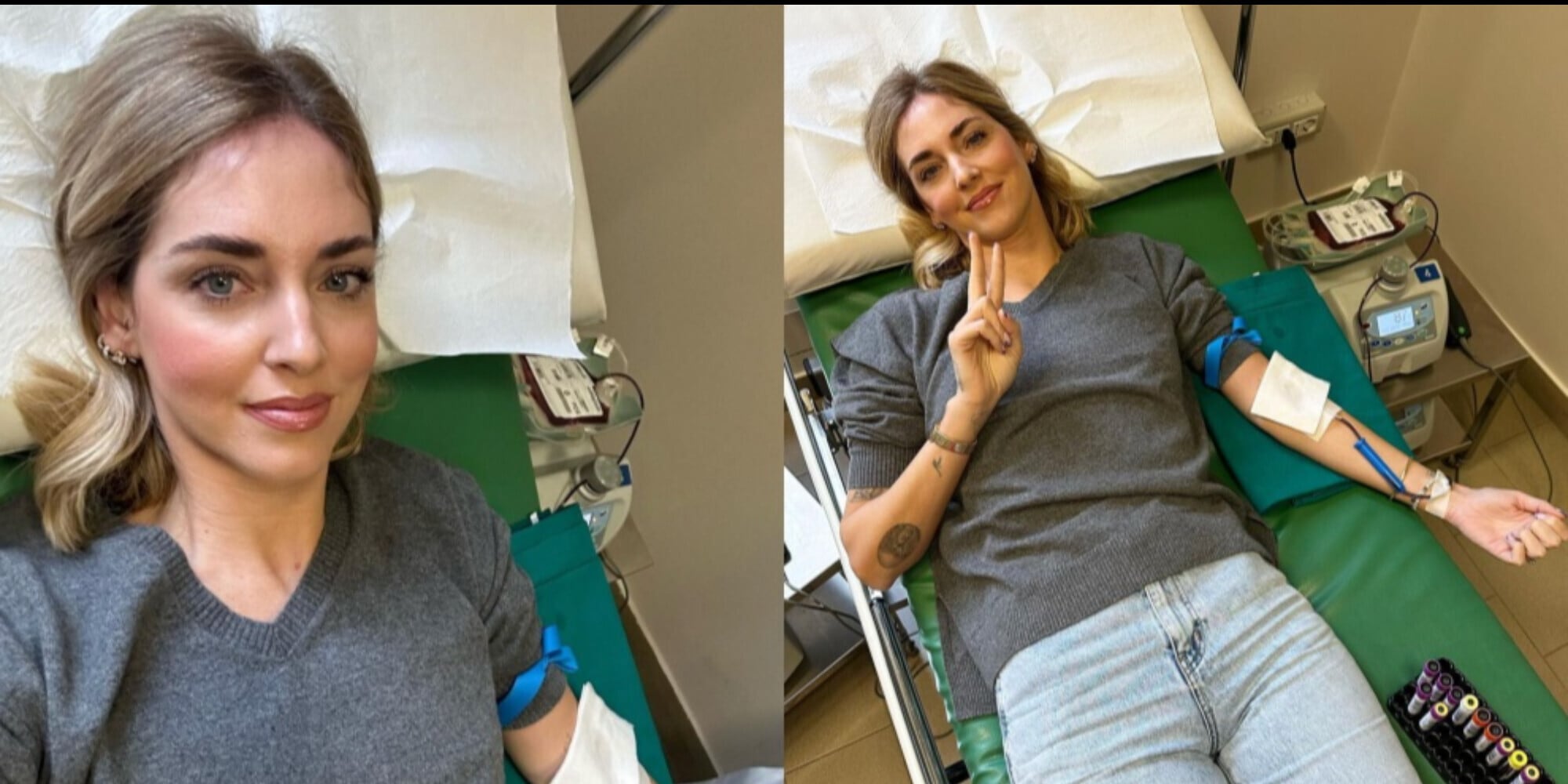 Chiara Ferragni dona il sangue e lancia un appello: il messaggio social