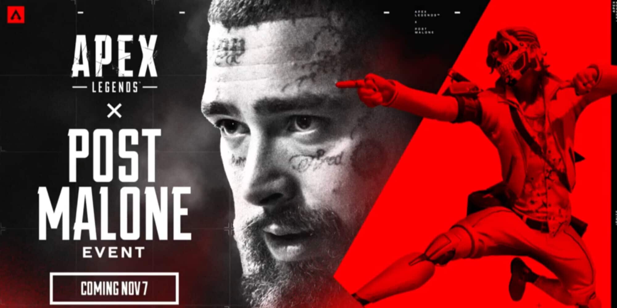 Apex Legends e Post Malone insieme per una collaborazione: tutti i dettagli