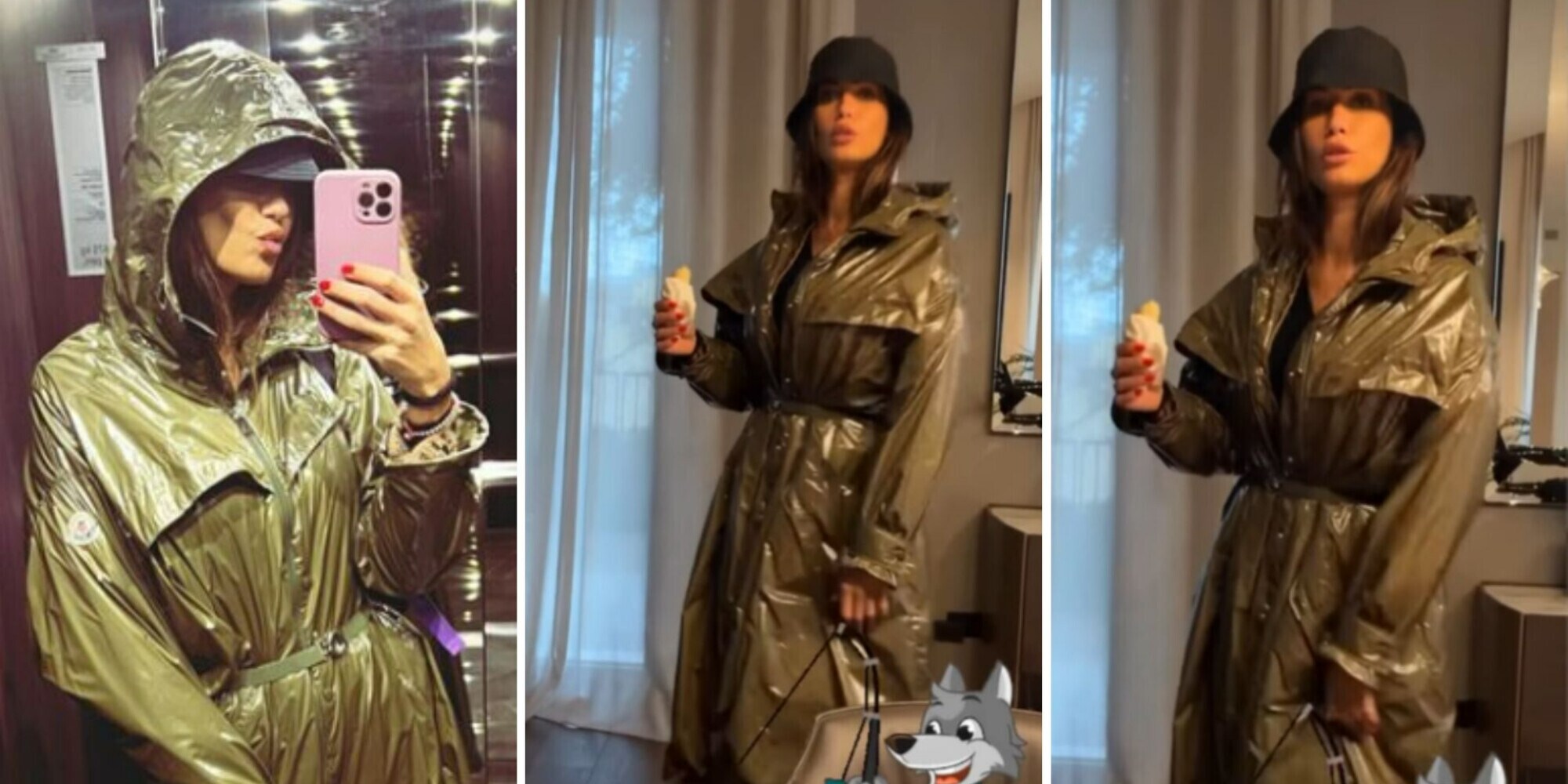Federica Nargi e il look antipioggia: Matri reagisce così