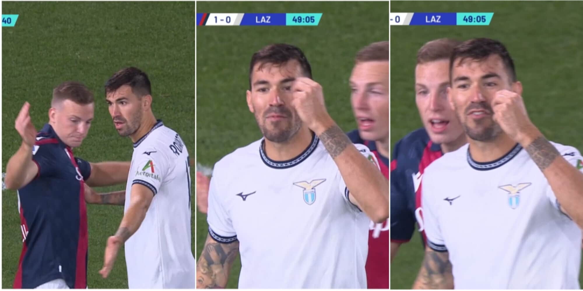 La Penna lo ammonisce, Romagnoli furioso: "Ma come c... fai"