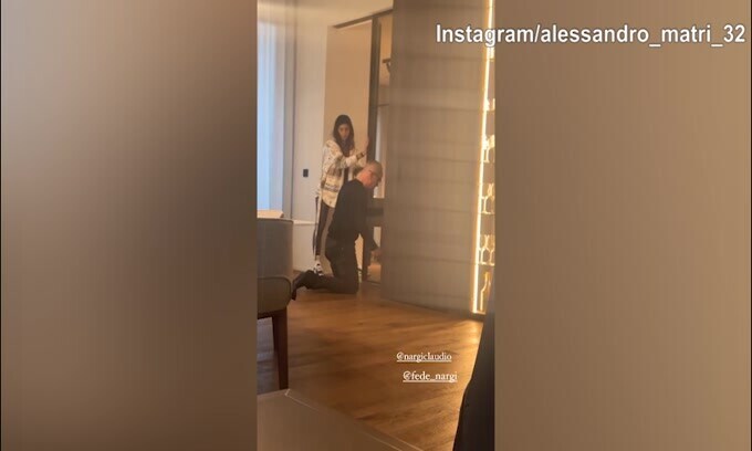 Matri continua a "sfottere" Federica Nargi: "Oggi, Cortina?"