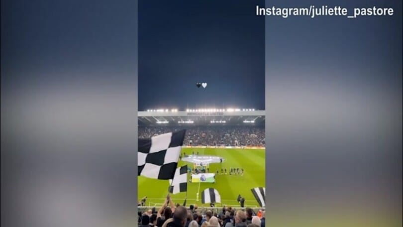 Newcastle-Arsenal, lady Tonali presente allo stadio