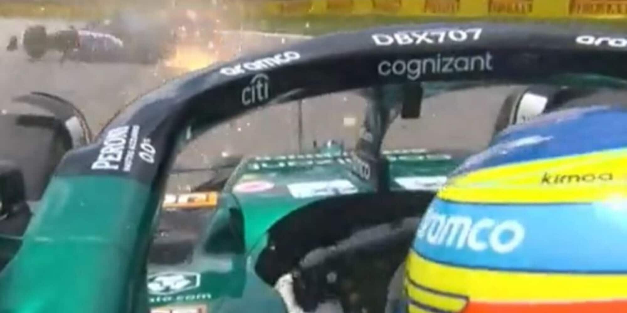 Insulti tra Alonso e Ocon dopo l’incidente in Brasile: “Idiota!”