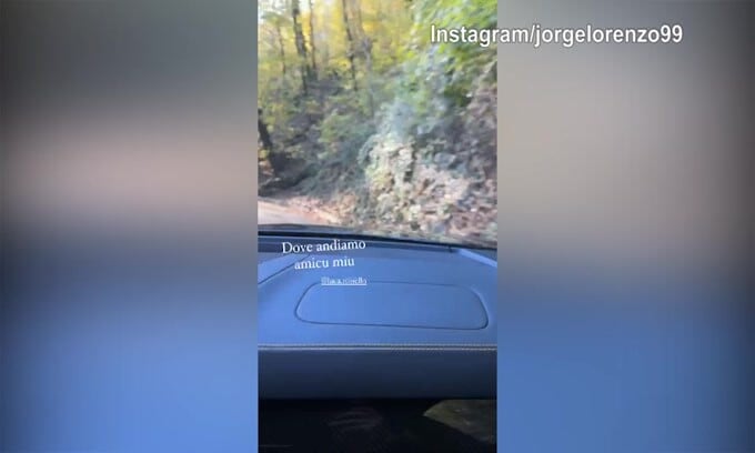 Jorge Lorenzo, lo scherzo inaspettato nel bosco