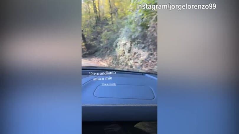 Jorge Lorenzo, lo scherzo inaspettato nel bosco