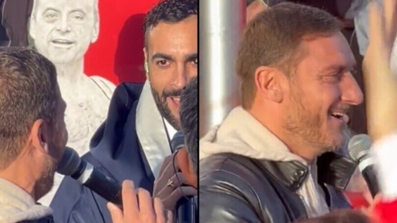 Totti doppiato da Mengoni da Fiorello: il video è esilarante