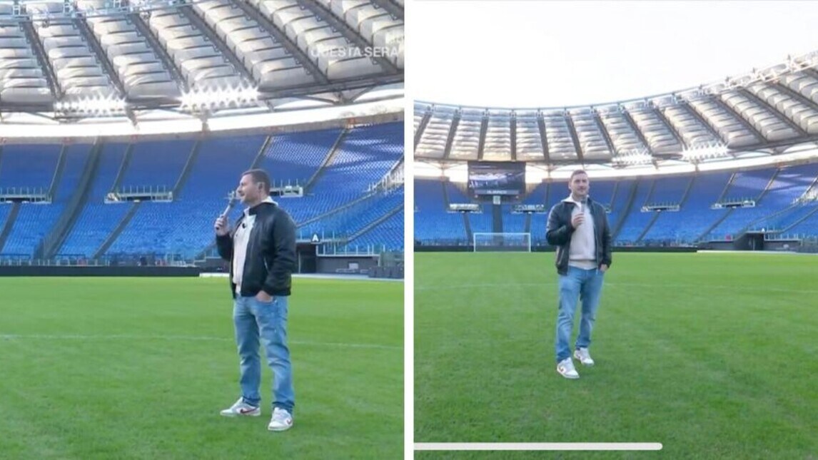 Totti solo all'alba nell'Olimpico deserto: le immagini da brividi