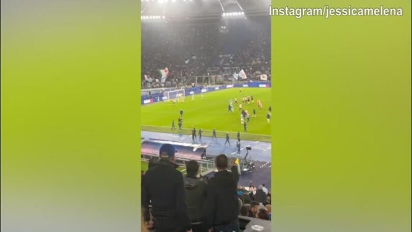 La Lazio vince, Immobile segna: l'esultanza dalla tribuna di Jessica