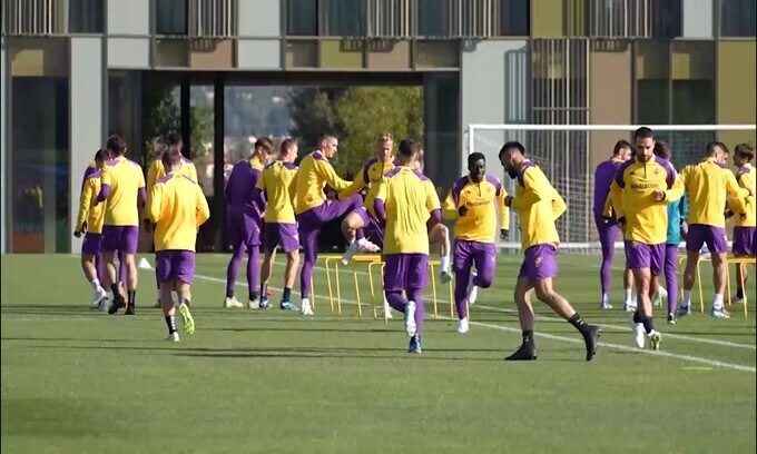 Fiorentina, allenamento al Viola Park