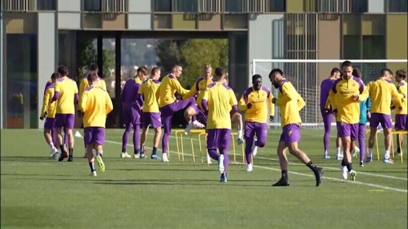 Fiorentina, allenamento al Viola Park