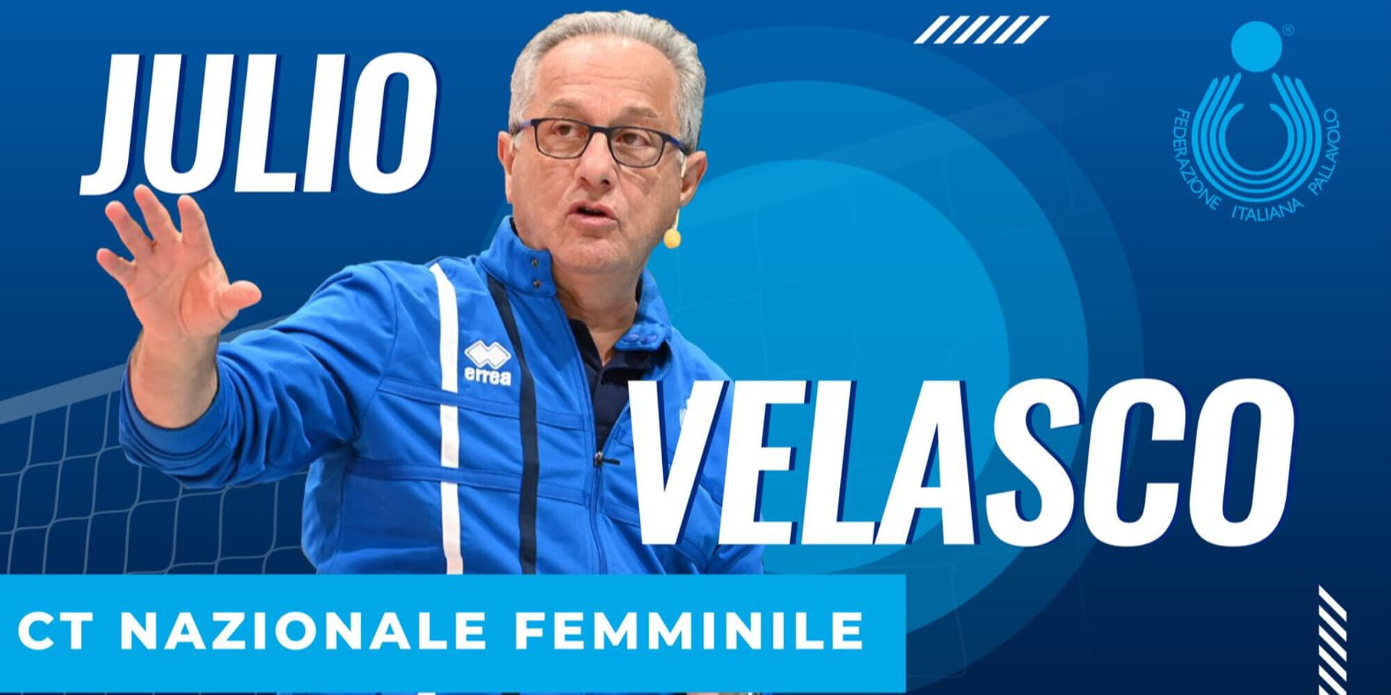 Julio Velasco sulla panchina della nazionale femminile