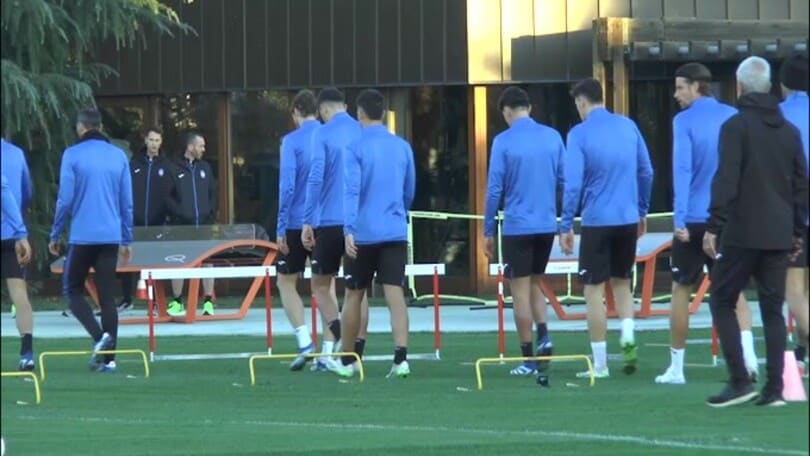 Atalanta-Sturm Graz, la squadra di Gasperini si allena a Zingonia