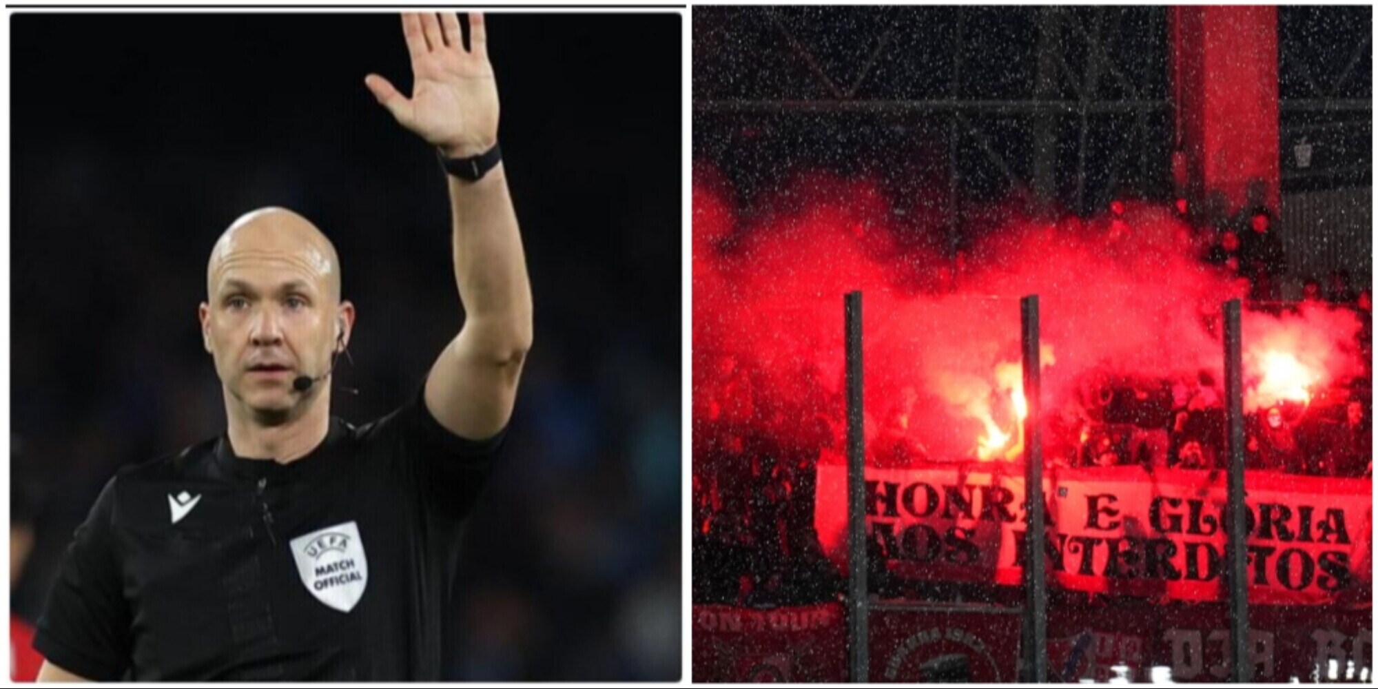 Taylor shock, fumogeni in curva ma lui non fa niente. Real Sociedad: "Vergogna"
