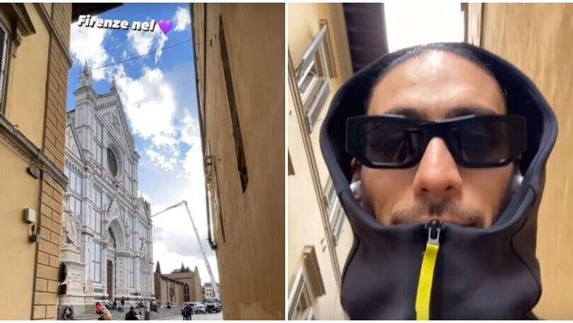 Un calciatore misterioso si aggira per Firenze: avete capito chi è?