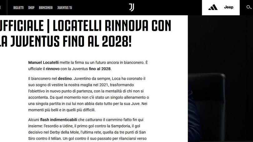 Ufficiale: Locatelli-Juve, avanti fino al 2028