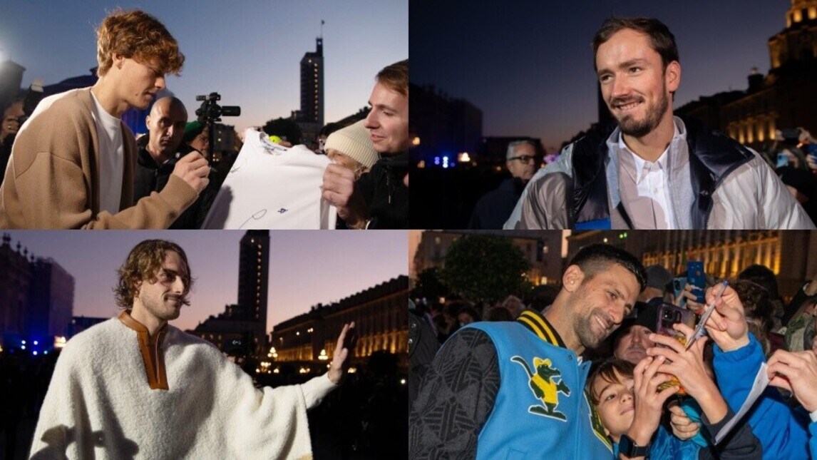 Nitto ATP Finals, sfilata sul blue carpet: il look di Tsitsipas ruba l'occhio